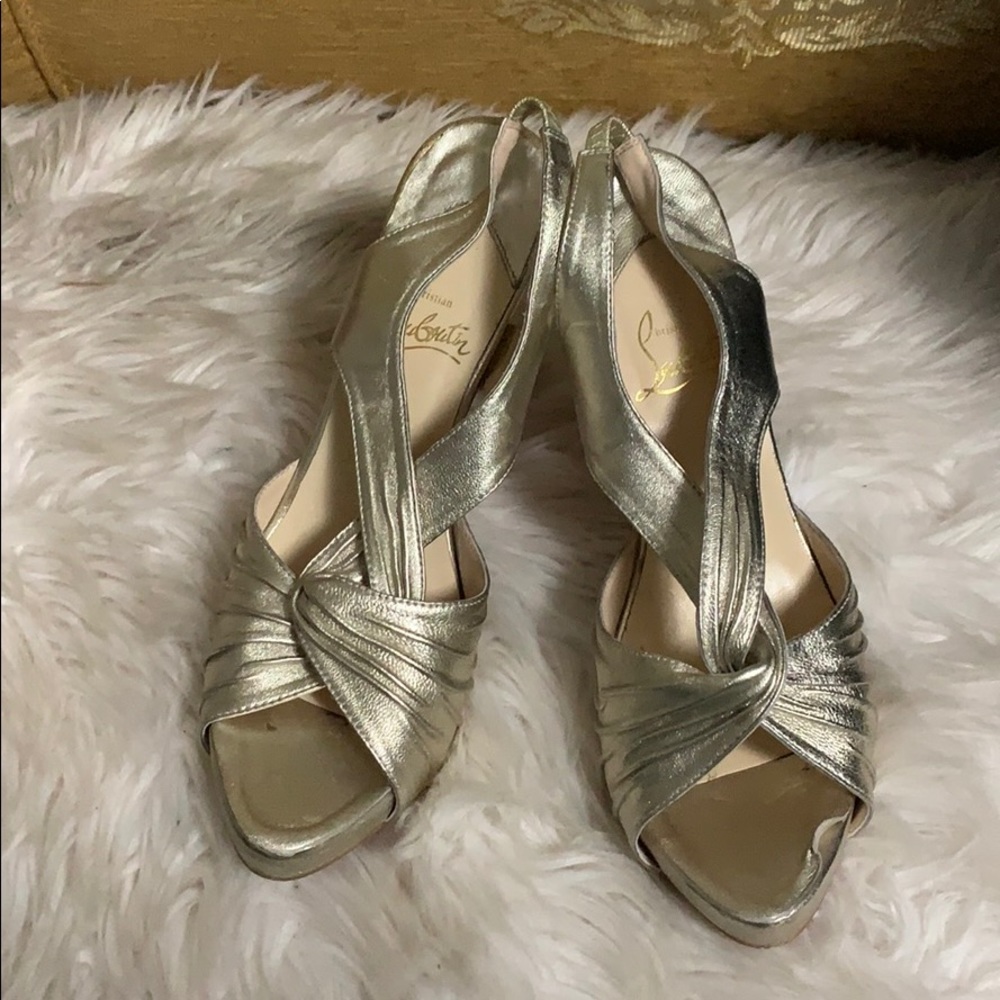 CHRISTIAN LOUBOUTIN FORTUNA 140 SANDALS SIZE 41